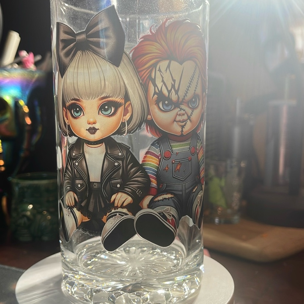 NWOT custom Chucky and bride mug
